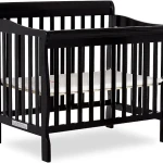 Convertible Mini Crib In Black.