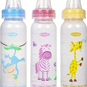 3 Count Standard Nipple Bottle, 8 Ounce