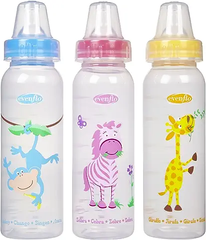 3 Count Standard Nipple Bottle, 8 Ounce