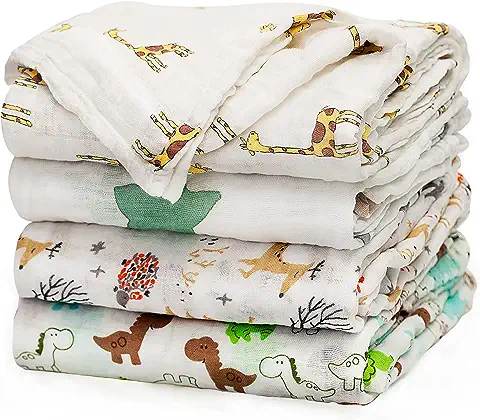 Baby Swaddle Blanket Unisex Swaddle Wrap Soft Silky Muslin Swaddle Blankets