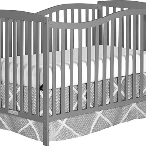 5-in-1 Convertible Crib, Steel Grey