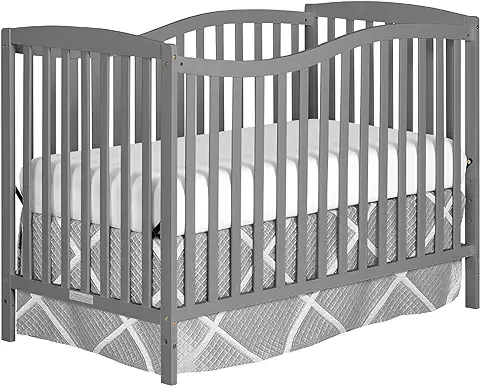 5-in-1 Convertible Crib, Steel Grey
