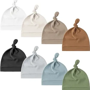 8 Pack Baby Newborn Hats