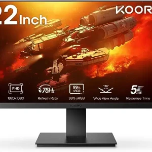 KOORUI Computer Monitors 22 inch, Full HD