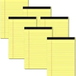 Yellow Note Pads 5x8 Small Legal Pads College Ruled Notepad for Office