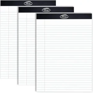 Legal Notepads 8.5 x 11, Pack of 3