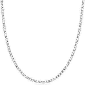silver necklace for women and men.