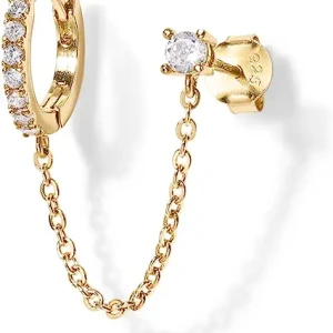Gold Chain Earrings for Women