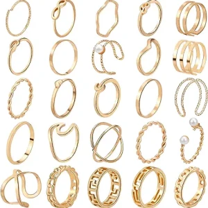 18-31 Pcs Knuckle Rings for Women