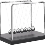 Newtons Cradle Balance Balls Science Physics Gadget Desktop Decoration Kinetic Motion Toy for Home and Office(7 Beads)