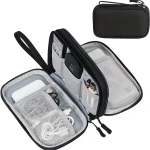 Travel Cable Organizer Pouch Electronic Accessories Carry Case Portable Waterproof Double Layers All-in-One Storage Bag for Cord, Charger, Phone, Earp