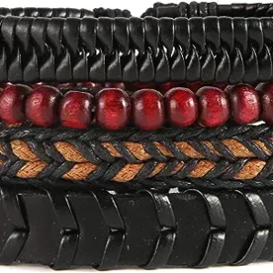 4 Wrap Bracelets for Mens