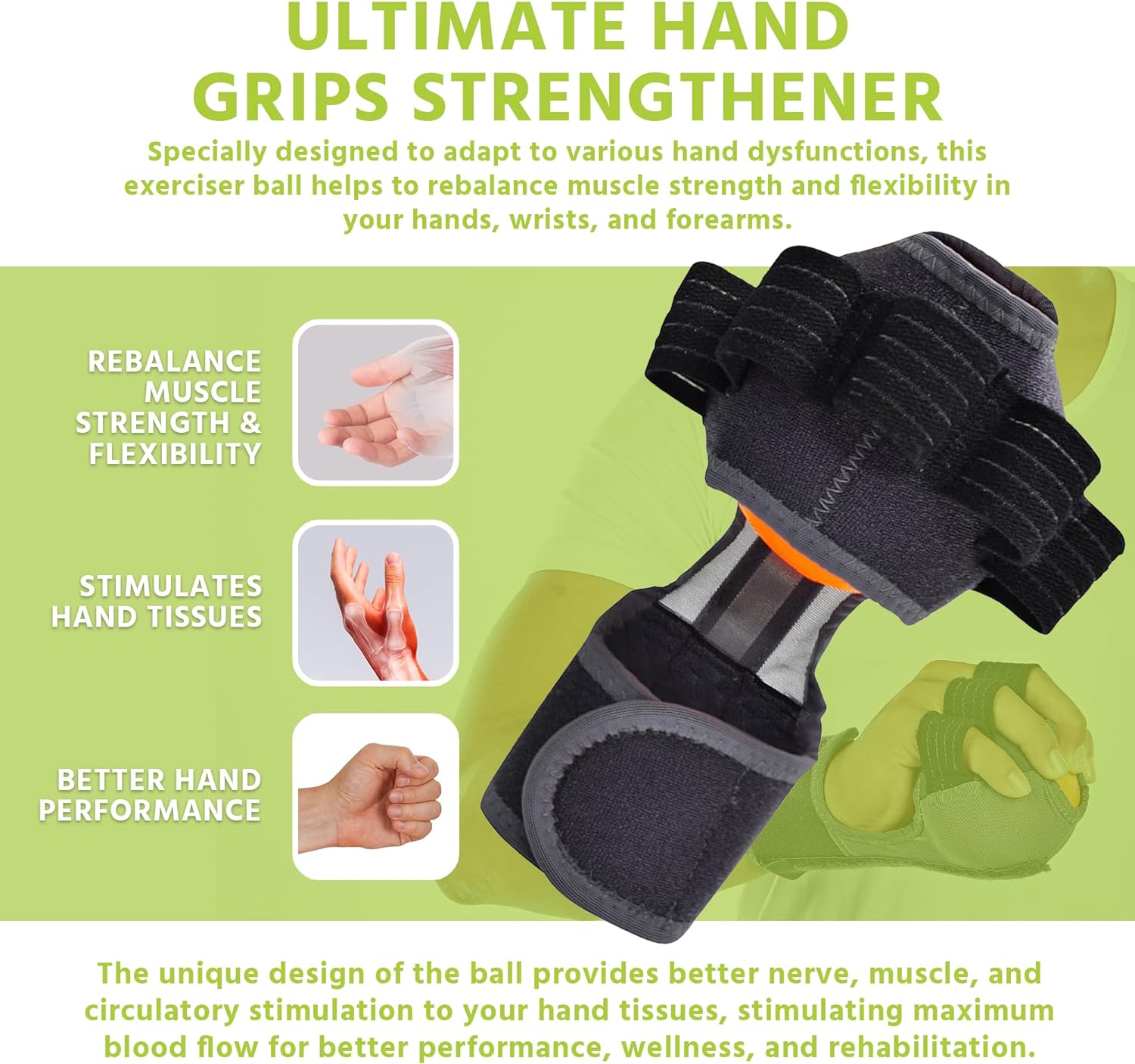 Senteq Hand Grip Strength Exerciser Ball