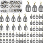 Fishing Weights Sinkers Kit, 20/58pcs Iron Fishing